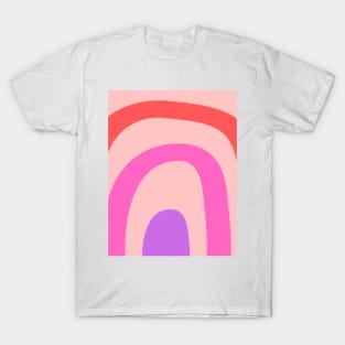 Boho abstract pastel rainbow pattern T-Shirt